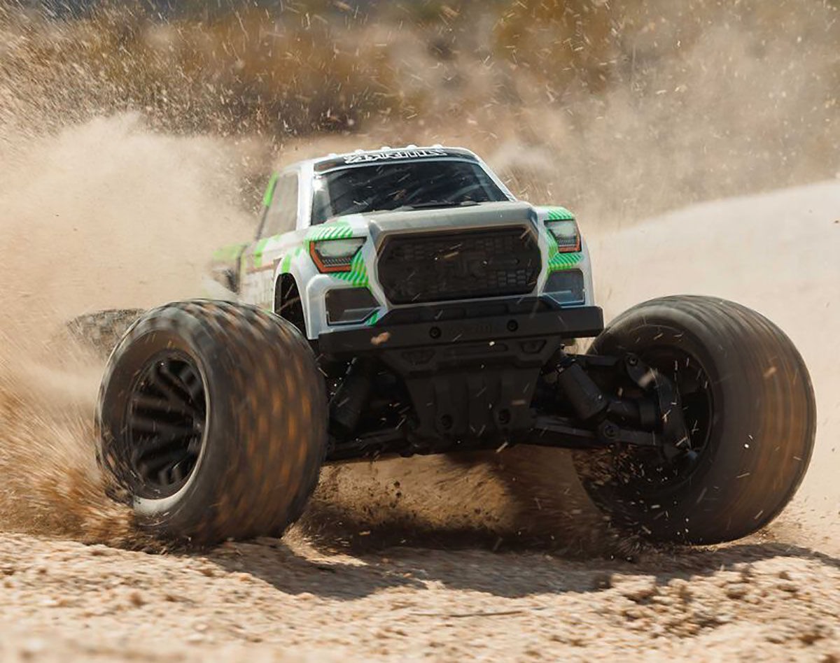 ARRMA Granite RC monster truck with rooster tail