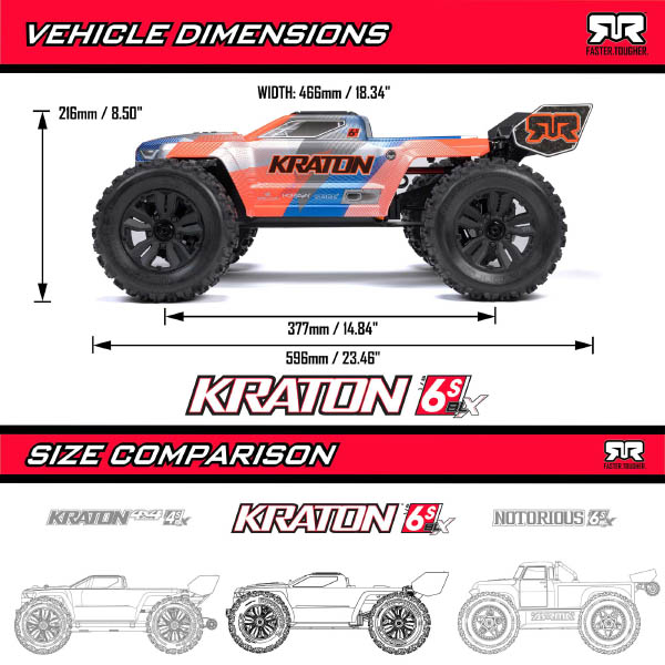 1/10 VORTEKS 2WD RTR Brushed Stadium Truck