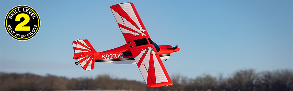 E-flite Super Decathlon 1.2m BNF Flying
