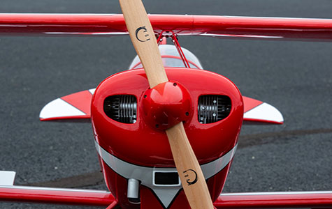 The Pitts S-2B is designed to accept a DLE 60