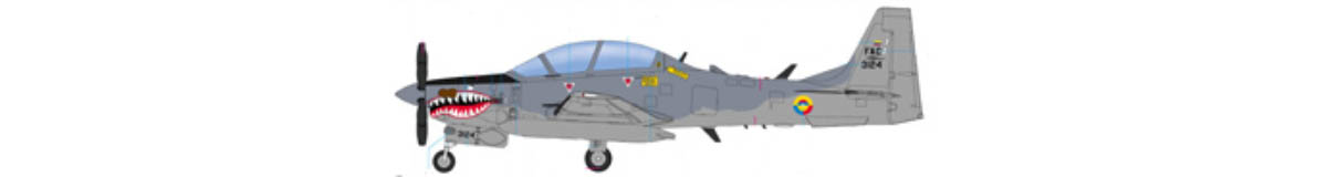 HobbyBoss 81727 Brazilian EMB-314 Super Tucano Paint Scheme 3