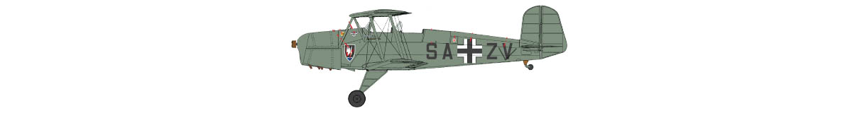 Bücker Bü 131D, штаб III/NJG 1, Germany, 1943 AND Bücker Bü 131D, Bad Aibling, Germany, 1944