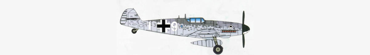 Hobbyboss 80225 Bf109G-6 (early) JG50, 1944, Germany Paint Scheme