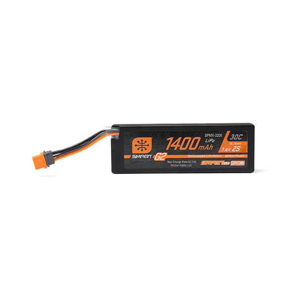 7.4V 1400mAh 2S 30C Smart G2 LiPo