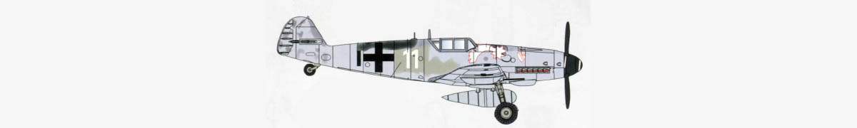 Hobbyboss 80225 Bf109G-6 (early) VII/J63, 1944, Germany Paint Scheme