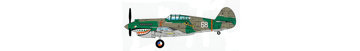 Hobbyboss 80209 P-40B/C Hawk 81 3rd sqn in China Paint Scheme
