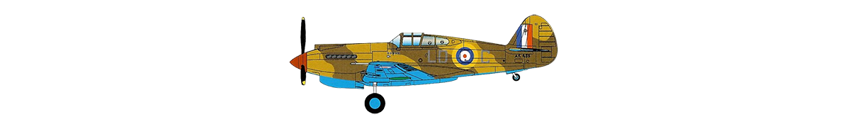 Hobbyboss 80209 P-40B/C Hawk 81 3rd RAF 250 Sqn 1941 North Africa Paint Scheme