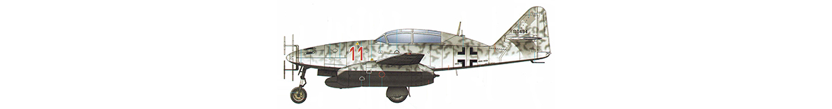 hobbyboss 80379 ME 262 B 1A u1 lt herbet altner 1945 paint scheme