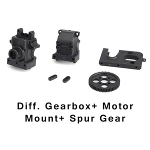 HBX 680-P004 Diff Gear Box, Motor Mount, Spur Gear