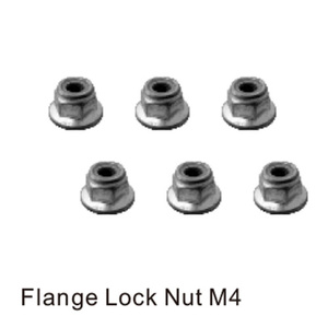 HBX H003 Flange Lock Nut M4 (6pcs)