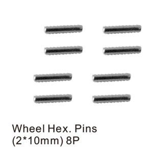 HBX H022 Wheel Hex Pin Set 2x10mm (8pcs)