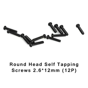 HBX S161 Round Head Self Tapping Screws 2.6x12mm (12pcs)