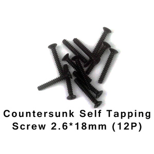 HBX S162 Countersunk Self Tapping Screws 2.6x18mm (12pcs)