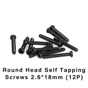 HBX 163 Round Head Self Tapping Screws 2.6x18mm (12pcs)