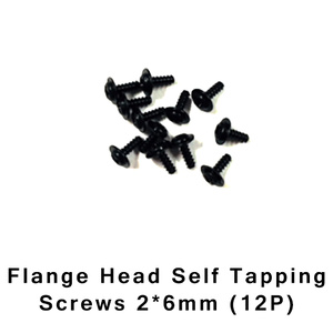 HBX S164 Flange Head Screws 2x6mm (12pcs)