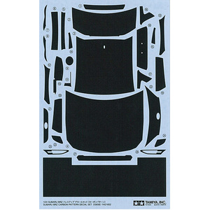 Tamiya 12658 Subaru BRZ 1/24 Scale Carbon Pattern Decal Set