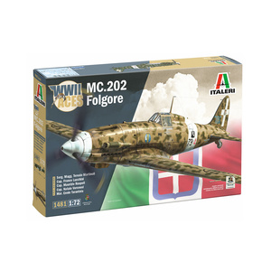 Italeri 1481S MC.202 Folgore Aces 1/72 Scale Plastic Model Kit