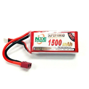 NXE 7.4v 2S 1500mah Lipo Battery 30C Deans Plug