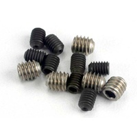 TRAXXAS 1548: Set (grub) screws, 3x4mm (8)/ 4x4mm (stainless) (4)