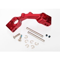 TRAXXAS 1952A: Carriers, stub axle (red-anodized 6061-T6 aluminum)(rear)(2)