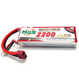 NXE 2S 7.4v 2200mAh 40c LiPo Battery w/ Deans Plug  2200SC402SDEAN