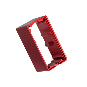 TRAXXAS 2253: Servo case, aluminum (red-anodized) (middle) (for 2255 servo)
