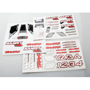 TRAXXAS 2413R: Decal Sheets, Bandit VXL