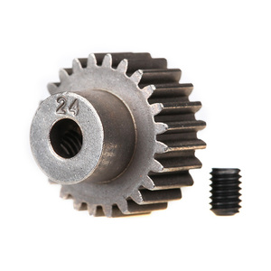 Traxxas 2424: Gear, 24-T pinion (48-pitch) (fits 3mm shaft)/ set screw