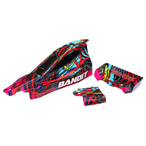 TRAXXAS 2449: Body, Bandit®, Hawaiian graphics (painted, decals applied)