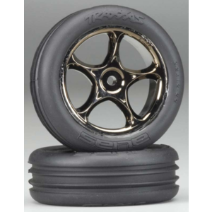 TRAXXAS 2471A: Tires & Wheels Assembled Ribbed (2)