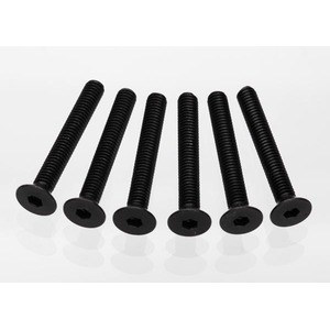 TRAXXAS 2533: Screws, 4x30mm countersunk machine (hex drive) (6)