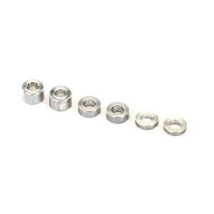 TRAXXAS 2539: Aluminum spacers: 3x6x1.5mm (2)/ 3x6x2.5mm (1)/ 3x6x3.8mm (2)