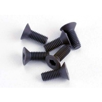TRAXXAS 2550: Screws, 3x8mm countersunk machine (6) (hex drive)