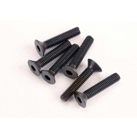 TRAXXAS 2553: Screws, 3x15mm countersunk machine (6) (hex drive)