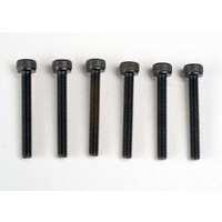 TRAXXAS 2556: Header screws, 3x23mm cap hex screws (6)