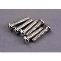 TRAXXAS 2561: Screws, 3x12mm roundhead machine (6)