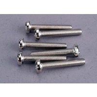 TRAXXAS 2565: Screws, 3x18mm roundhead machine (6)