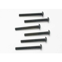 TRAXXAS 2581: Screws, 3x25mm button-head machine (hex drive) (6)