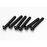 TRAXXAS 2583: Screws, 3x18mm button-head machine (hex drive) (6)