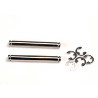 TRAXXAS 2636: Suspension pins, 26mm (kingpins) (2) w/ E-clips (4)