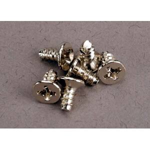 TRAXXAS 2653: Screws, 3x6mm countersunk self-tapping (6)