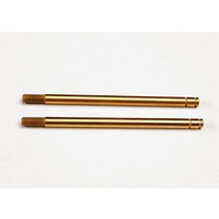 TRAXXAS 2656T: Shock shafts, hardened steel, titanium nitride coated (xx-long) (2pk)