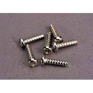 TRAXXAS 2673: Screws, 2.6x10mm roundhead self-tapping (6)
