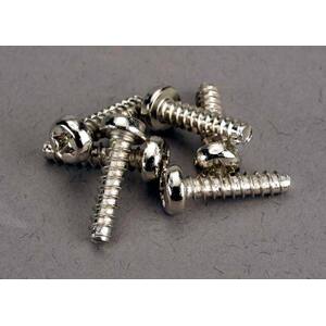 TRAXXAS 2676: Screws, 3x12mm roundhead self-tapping (6)