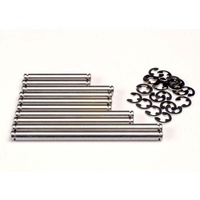 TRAXXAS 2739: Suspension pin set, stainless steel (w/ E-clips)