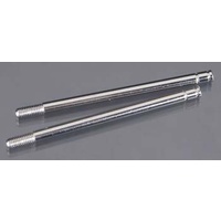 TRAXXAS 2765: Shock shafts, steel, chrome finish (X-long) (2)