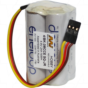 4.8v Eneloop NiMH Tx / Rx Rechargeable Battery 4 Pack 4/BK-3MCCE SQ-JR