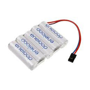 Ni-MH Eneloop Receiver 5cell Flat 6V 2000mAh JR, Hitec and Fuataba Connector