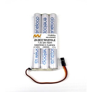 2000mah 7.2v Eneloop Hitec 9X replacement battery JR Plug