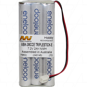7.2v NiMh Eneloop Rechargable 2000mah Battery Pack Aura 9